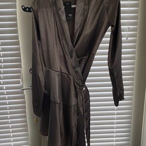 Mini NWT Pewter wrap dress